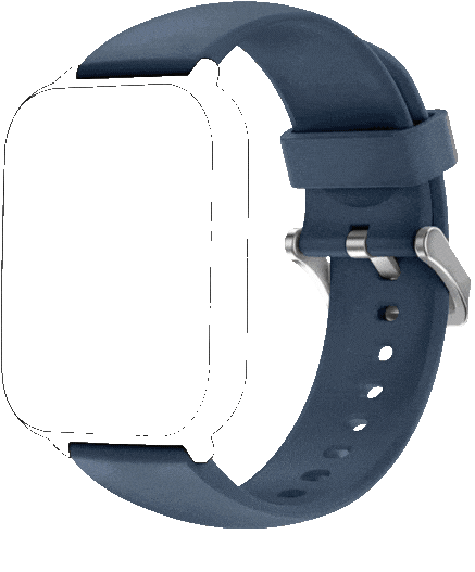 RUIMEN Smart Watch Replacement Bands (H1:D1) 22mm, Silicone